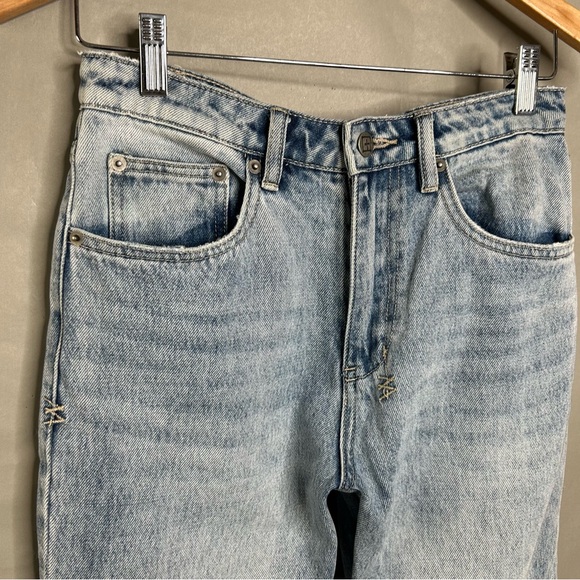 Ksubi Jeans Nine O Lucky Star High Rise Slim Staight Ankle Cropped Medium Wash - Picture 6 of 12